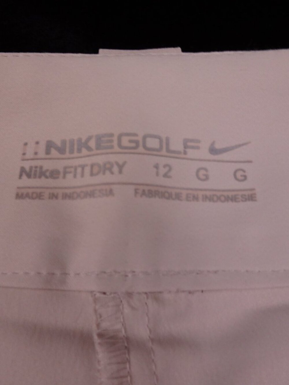 Nike Golf Skort Size 12 Khaki Tan Double button Tennis Fit Dry Athletic Skirt - Picture 3 of 9